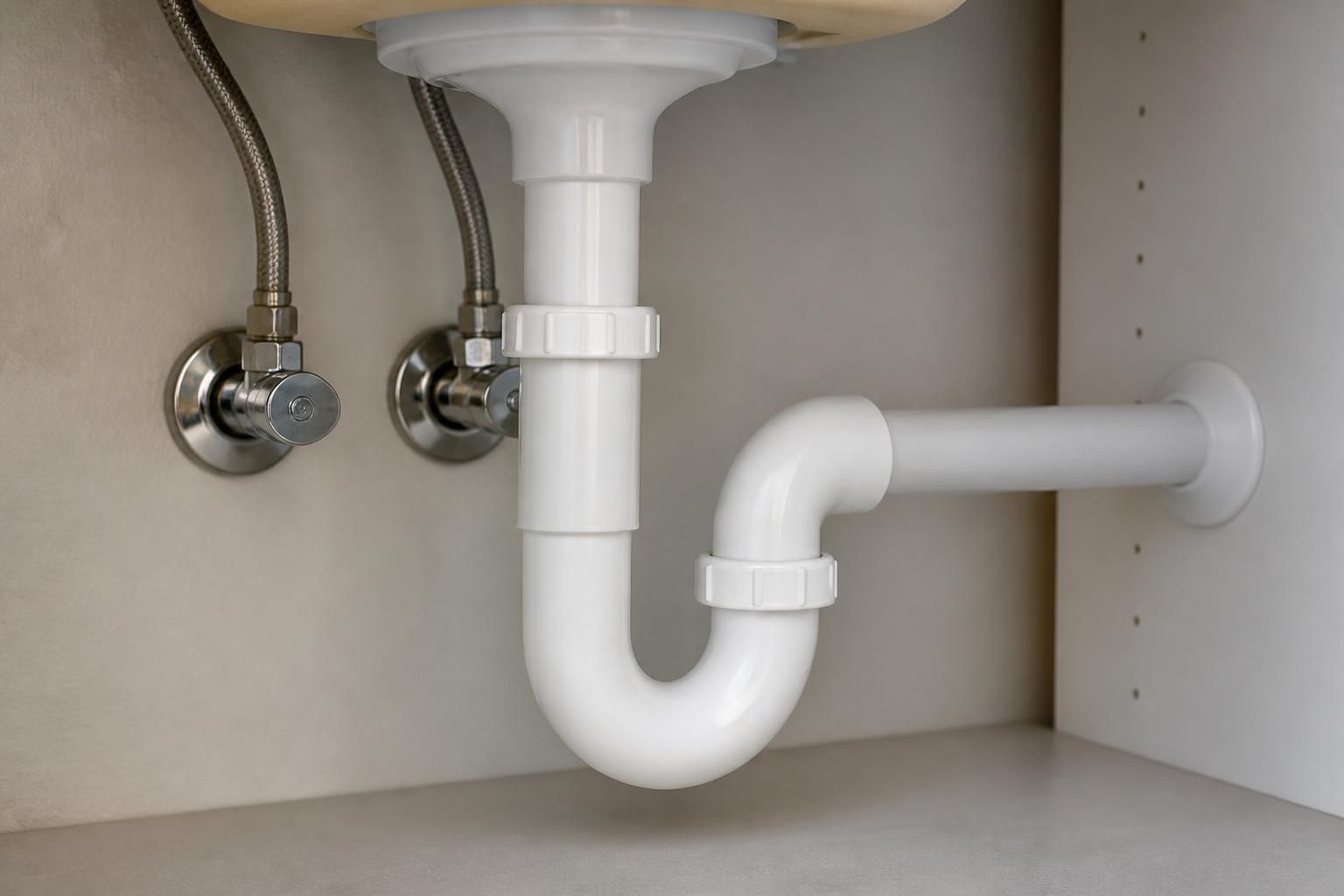 Neat repaired pipework with clean finished connections